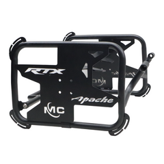 MotoCare saddle stay with plate for TVS Apache RTX 300 luggage support bracket pannier carrier motorcycle accessory