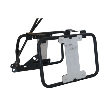 MotoCare saddle stay with plate BMW F850 GS black installed