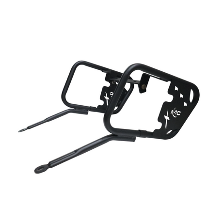 MotoCare saddle stay with plate on Honda CB200X