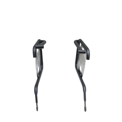 MotoCare saddle stay with plate installed on Honda CB350 supporting saddlebags securely