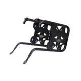 MotoCare saddle stay with plate installed on Honda Hness CB350