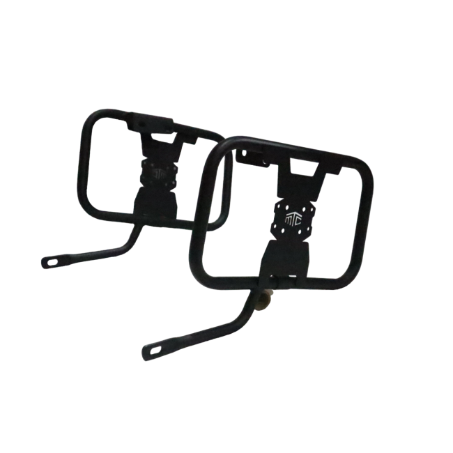 MotoCare saddle stay with plate for Scram 440 heavy duty saddle bag support carrier