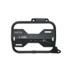 MotoCare saddle stay with plate installed on Hero Xpulse motorcycle supporting saddlebags for touring and off-road stability