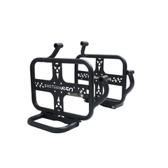 MotoCare saddle stay with footrest Shotgun 650 installed