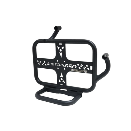 MotoCare saddle stay with footrest Shotgun 650 installed