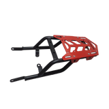 Motocare Rear Carrier Plate for Royal Enfield Himalayan 411 – Heavy Duty CNC Luggage Rack (Red)