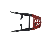 Motocare Rear Carrier Plate for Royal Enfield Himalayan 411 – Heavy Duty CNC Luggage Rack (Red)