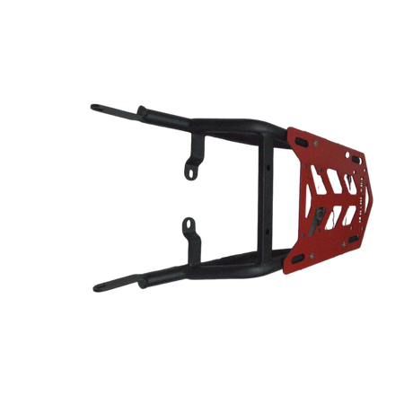 Motocare Rear Carrier Plate for Royal Enfield Himalayan 411 – Heavy Duty CNC Luggage Rack (Red)