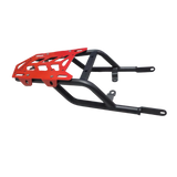 Motocare Rear Carrier Plate for Royal Enfield Himalayan 411 – Heavy Duty CNC Luggage Rack (Red)