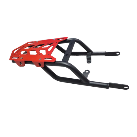 Motocare Rear Carrier Plate for Royal Enfield Himalayan 411 – Heavy Duty CNC Luggage Rack (Red)