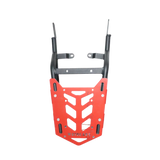 Motocare Rear Carrier Plate for Royal Enfield Himalayan 411 – Heavy Duty CNC Luggage Rack (Red)