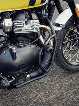 LEGUNDARY Thanos crash guard with slider Royal Enfield Bear 650 black mild steel