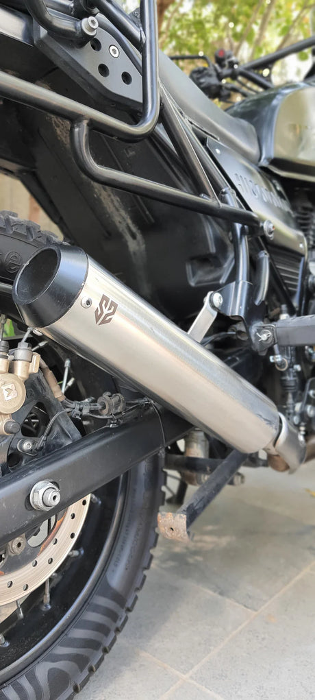 SS Motocorp Slip-On Exhaust for Royal Enfield Himalayan 411 Performance Silencer with DB Killer