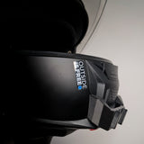 SCHUBERTH E2 adventure helmet chin mount with GoPro installed