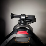 SCHUBERTH E2 adventure helmet chin mount with GoPro installed