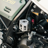 Legundary Casque Rear Oil Cap Silver for Royal Enfield Scram 440 premium aluminium engine oil filler cap