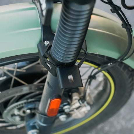 Legundary Nyx Fog Light Mount Black for Royal Enfield Scram 440 heavy duty auxiliary light bracket