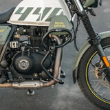 Legundary Thanos Crash Guard with Slider Black for Royal Enfield Scram 440 heavy duty engine protection guard