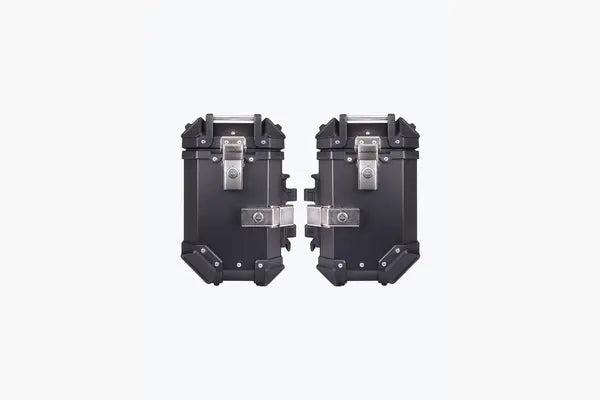 JB RACING TOPBOX WITH PANNIERS JB TC X45L ECONOMY BLACK + JB SB X36L PREMIUM BLACK