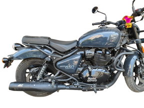 KP Racing Bassmaster Stage 2 Combo Matte Black SS304 Exhaust Kit for Royal Enfield Shotgun 650 with Air Filter Stage Plate and Iridium Spark Plugs Dyno Tested