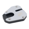 MotoCare side stand extender installed on Hero XPulse 210 for improved parking stability