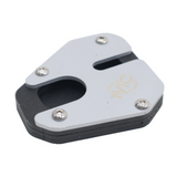 MotoCare side stand extender installed on Hero XPulse 210 for improved parking stability