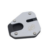MotoCare side stand extender installed on Hero XPulse 210 for improved parking stability