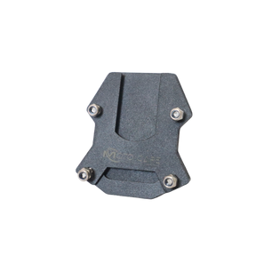 MotoCare CNC side stand extender installed on Hero Xpulse motorcycle improving parking stability on uneven ground