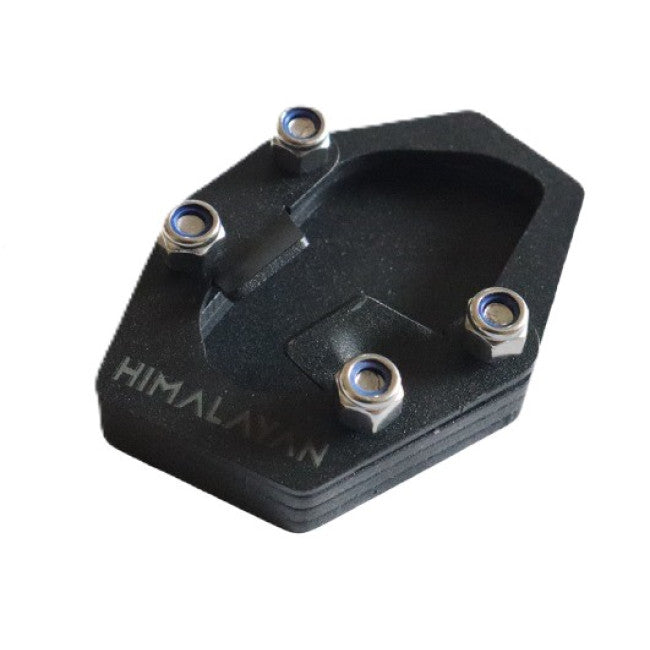 MotoCare side stand extender Himalayan 450 installed view