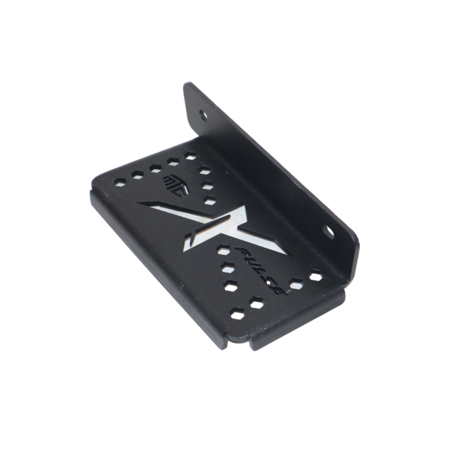 MotoCare single footrest installed on Hero Xpulse motorcycle for improved rider comfort and ergonomic foot positioning