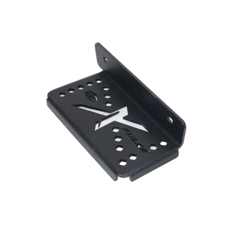 MotoCare single footrest installed on Hero Xpulse motorcycle for improved rider comfort and ergonomic foot positioning