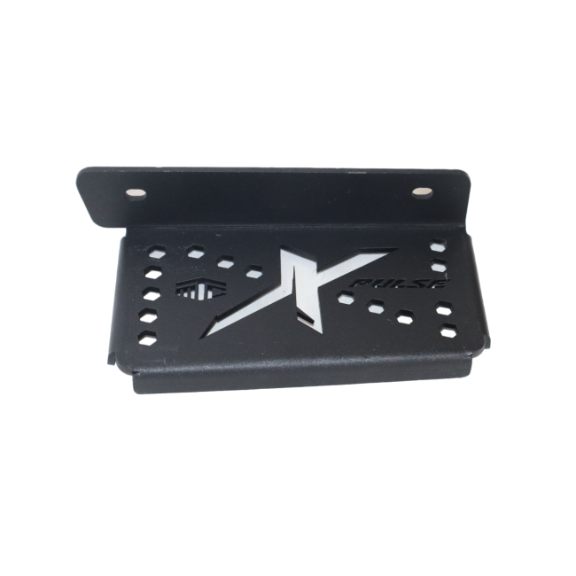 MotoCare single footrest installed on Hero Xpulse motorcycle for improved rider comfort and ergonomic foot positioning