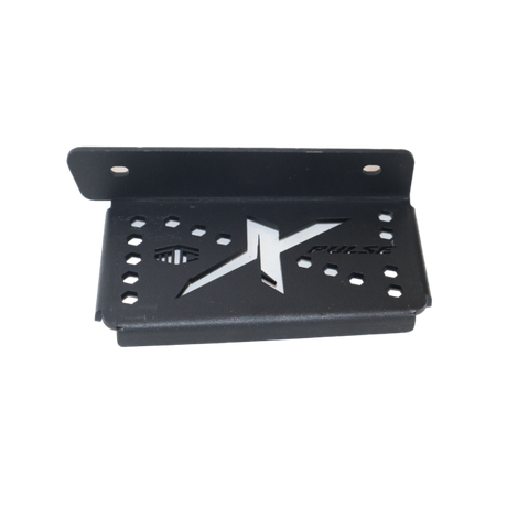 MotoCare single footrest installed on Hero Xpulse motorcycle for improved rider comfort and ergonomic foot positioning