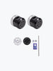 Legundary Custom Rotex Front Wheel Slider for Kawasaki Versys 650 Black Silver Aluminium Mild Steel Fork Protector