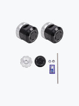 Legundary Custom Rotex Front Wheel Slider for Kawasaki Versys 650 Black Silver Aluminium Mild Steel Fork Protector