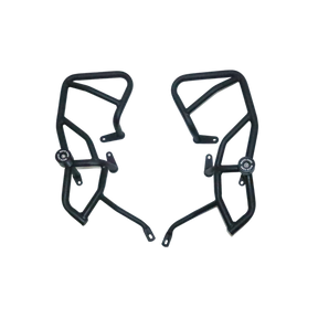 Motocare crash guard with dual sliders for adventure bike
