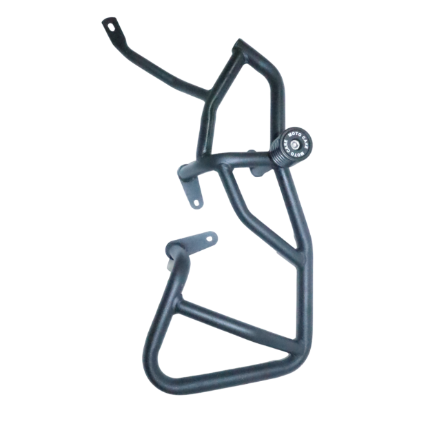 Motocare crash guard with dual sliders for adventure bike
