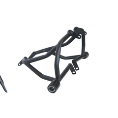 MotoCare crash guard with dual sliders for Honda Hness CB350
