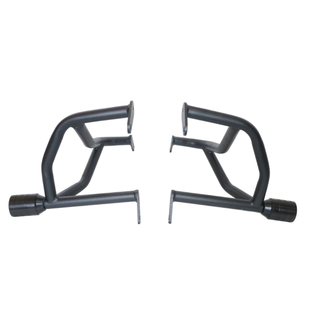Motocare crash guard with dual sliders for adventure bike
