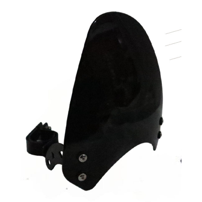 MotoCare Small Visor with Clamp for Royal Enfield Meteor 350 compact windshield accessory