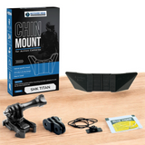 Steelbird SBA20 SBA11 helmet chin mount installed for GoPro Insta360 DJI POV motovlogging action camera setup on motorcycle helmet