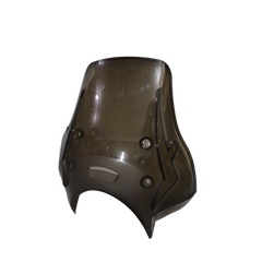 MotoCare smoke polycarbonate visor for Royal Enfield Hunter 350