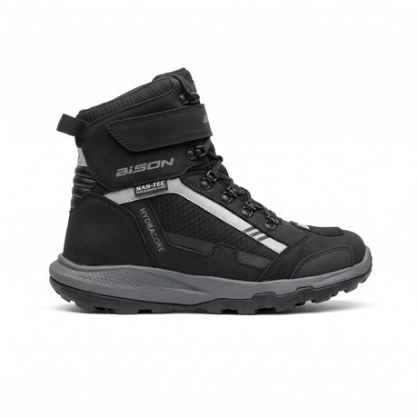 Bison ProGear Sonic black motorcycle riding and adventure boot