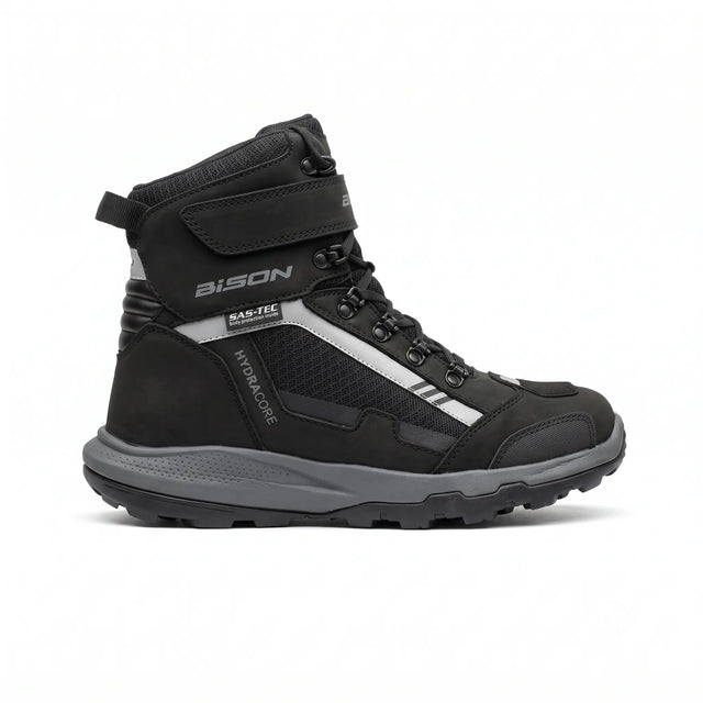 Bison ProGear Sonic black motorcycle riding and adventure boot