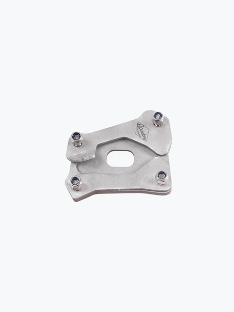 Legundary Custom Brogue Side Stand Base for TVS Apache RTR 310 Brushed Stainless Steel Stand Enlarger Plate
