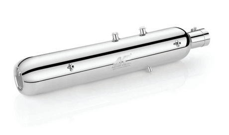 KP Racing Polish Stainless Steel Exhaust for Royal Enfield Meteor 350