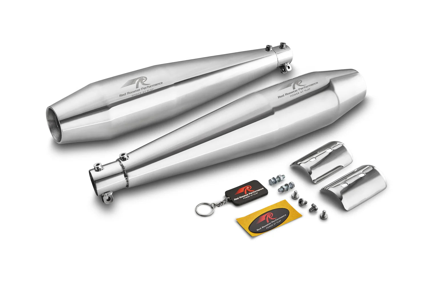 Red Rooster Stellar Polish Exhaust for Royal Enfield Interceptor 650 and Continental GT 650 performance upgrade