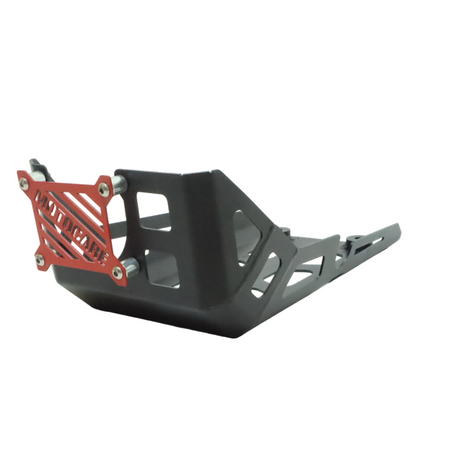 Motocare BMW G310R sump guard engine bash plate underbody protection black silver motorcycle accessory