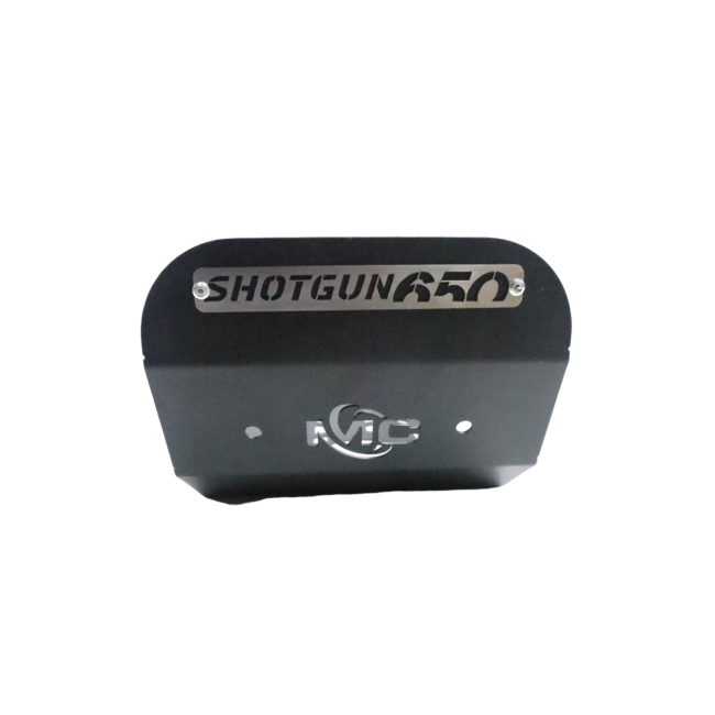 MotoCare sump guard Shotgun 650 installed engine protection