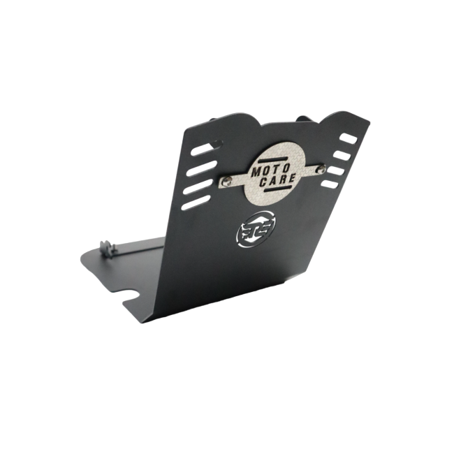MotoCare sump guard with logo for Royal Enfield Hunter 350